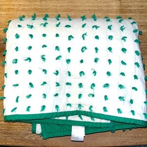 Anthropologie standard size crib quilt bedspread